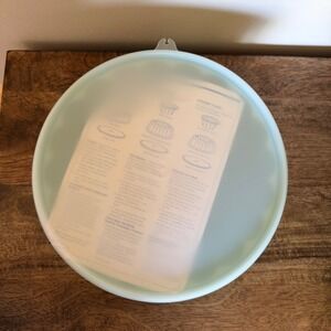 Tupperware Jel-Ring‎ Mold 3-Piece Set Mint Green Vintage Aspic Server 6 Cup USA